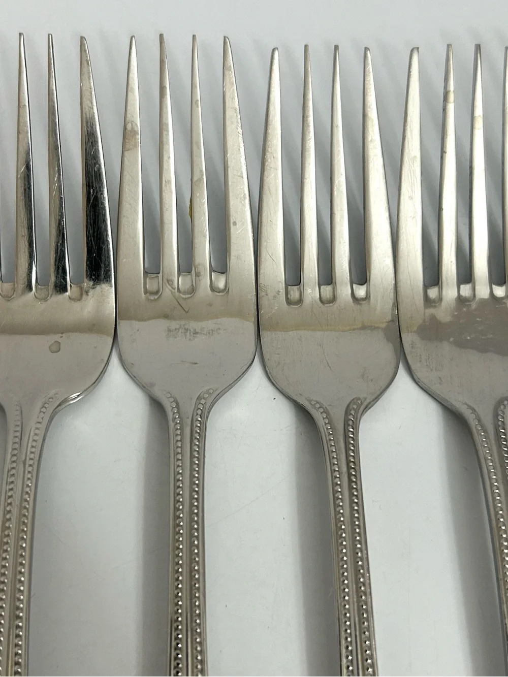 Cuisinart Stainless Steel Beaded Handle Dinner & Salad Forks - Set of 6